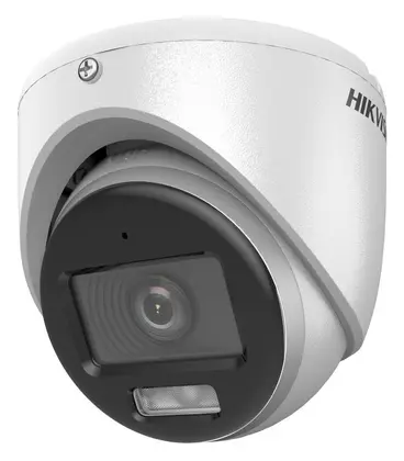 Hikvision DS-2CE70DF0T-LMFS 2 MP ColorVu Smart Hybrid Light Analog HD Turret Kamera
