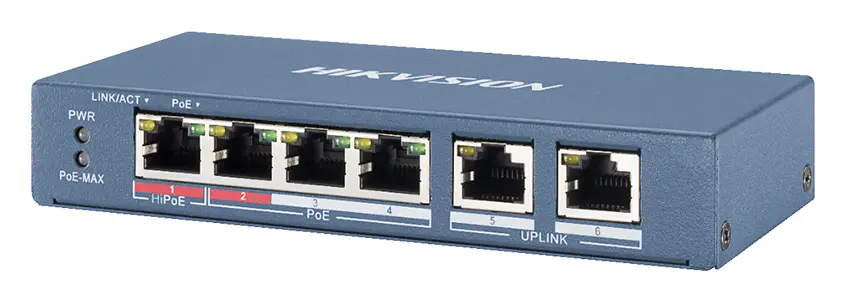 Hikvision DS-3E0106HP-E 4 Port PoE Switch