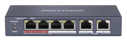 Hikvision DS-3E0106P-E/M 4 Port PoE Switch