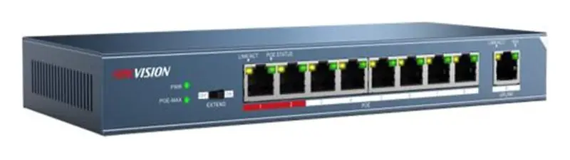 Hikvision DS-3E0109P-E 8 Port PoE Switch — görsel 2