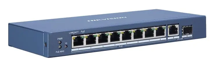 Hikvision DS-3E0510P-E 8 Port Gigabit PoE Switch — görsel 2
