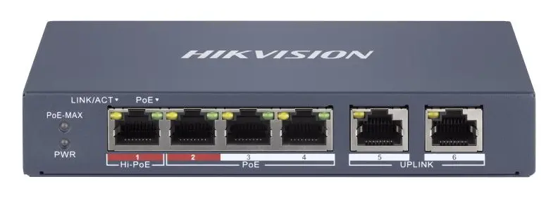 Hikvision DS-3E1106HP-EI 4 Port PoE Switch