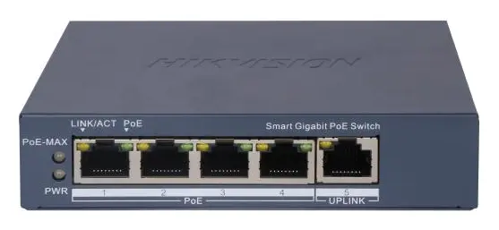 Hikvision DS-3E1505P-EI 4 Port Gigabit PoE Switch