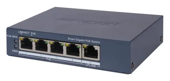 Hikvision DS-3E1505P-EI(C) 4 Port Gigabit PoE Switch — görsel 5