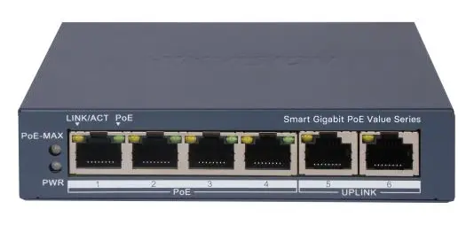 Hikvision DS-3E1506P-EI/M 4 Port Gigabit PoE Switch