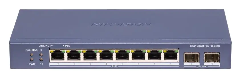 Hikvision DS-3E1510P-SI-8P2F 8 Port Gigabit PoE Switch