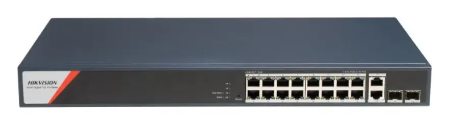 Hikvision DS-3E1520HP-SI-16P2T2F 16 Port Gigabit PoE Switch — görsel 2