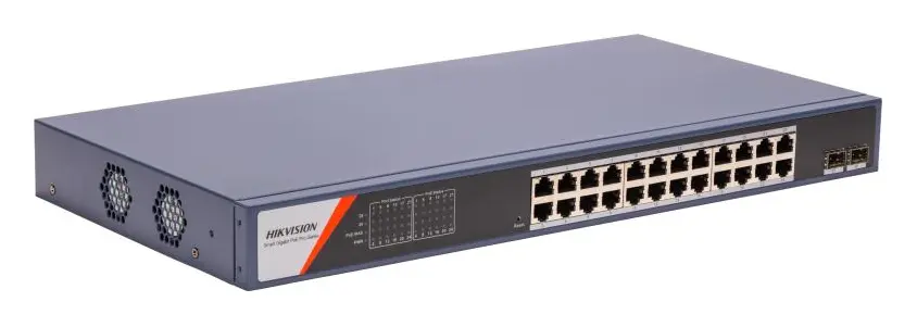 Hikvision DS-3E1526P-SI-24P2F 24 Port Gigabit PoE Switch — görsel 3