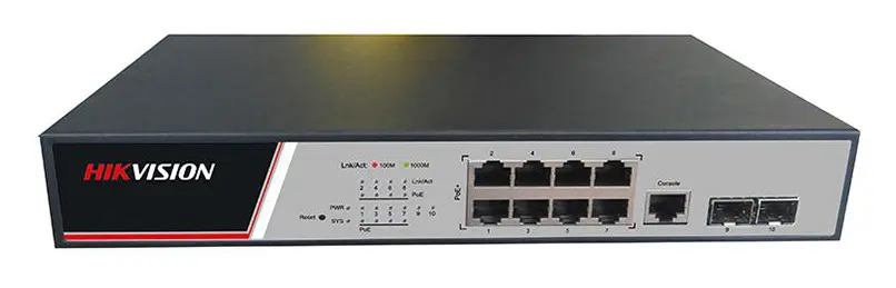Hikvision DS-3E2510P 8 Port Gigabit PoE Switch — görsel 2