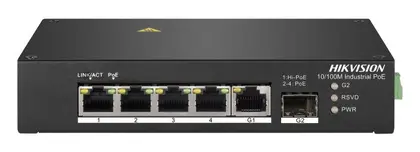 Hikvision DS-3T0306HP 4 Port PoE Endüstriyel Switch