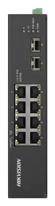 Hikvision DS-3T0510HP-E/HS 8 Port Gigabit PoE Endüstriyel Switch