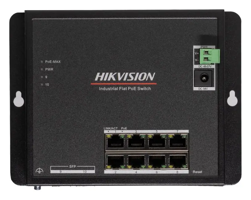 Hikvision DS-3T1510P-SI-FLT PoE Endüstriyel Switch