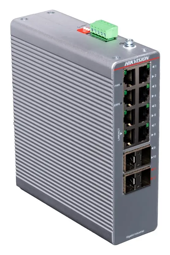 Hikvision DS-3T1512-SI-8T4F 12 Port Gigabit Endüstriyel Switch — görsel 3