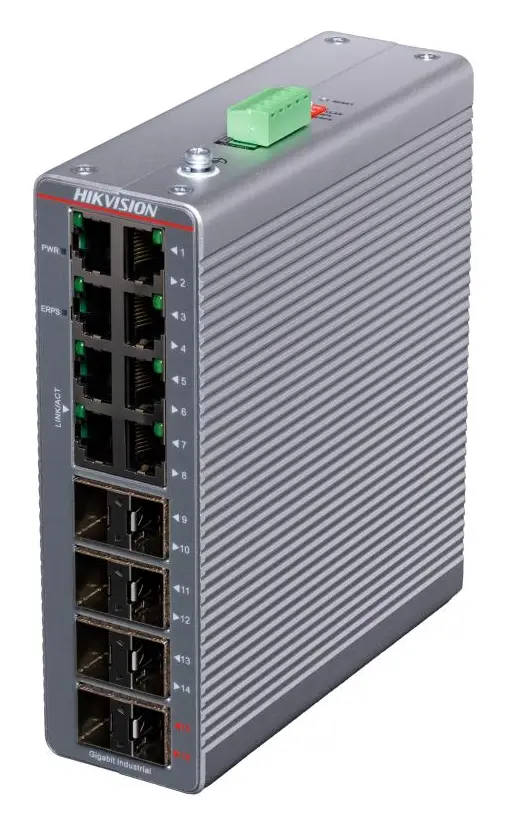 Hikvision DS-3T1516-SI-8T8F 16 Port Gigabit Endüstriyel Switch