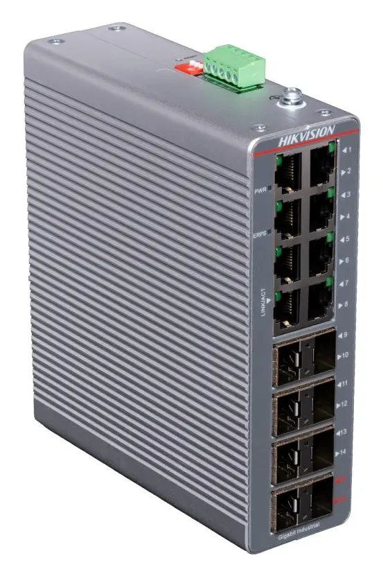Hikvision DS-3T1516-SI-8T8F 16 Port Gigabit Endüstriyel Switch — görsel 3