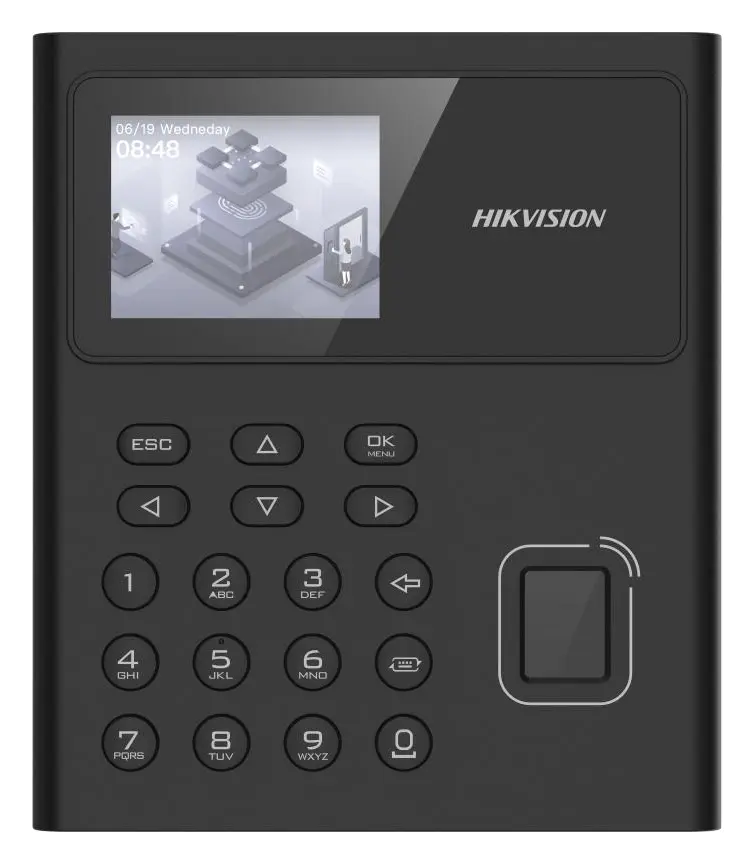 Hikvision DS-K1T8005EFWX-B 2.4 inç Parmak İzi Terminali