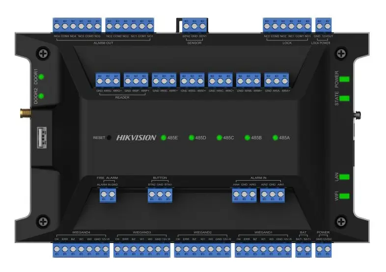 Hikvision DS-K2702WX-E1(P) Geçiş Kontrol Paneli
