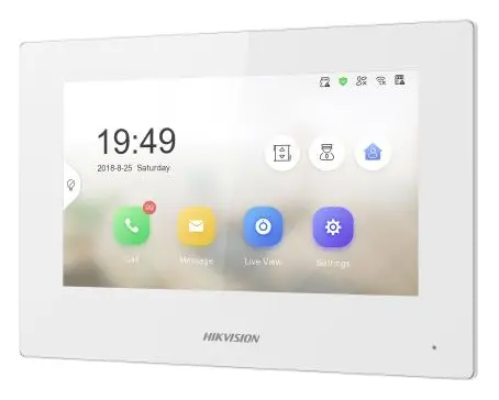 Hikvision DS-KH6320-TE1(B)/WHITE 7 inç Diyafon İç Ünite — görsel 3