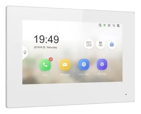 Hikvision DS-KH6320-WTE1(B)/WHITE 7 inç Diyafon İç Ünite — görsel 2