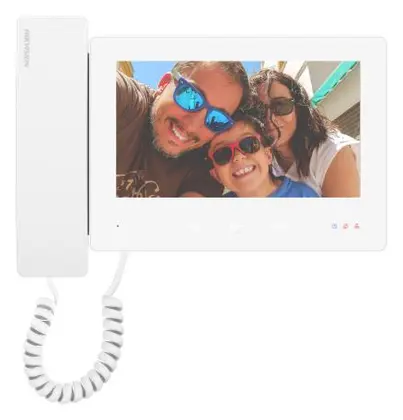 Hikvision DS-KH7300EY-THE2/WHITE 7 inç 2 Telli Diyafon İç Ünite