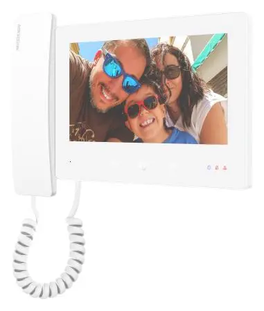 Hikvision DS-KH7300EY-THE2/WHITE 7 inç 2 Telli Diyafon İç Ünite — görsel 2