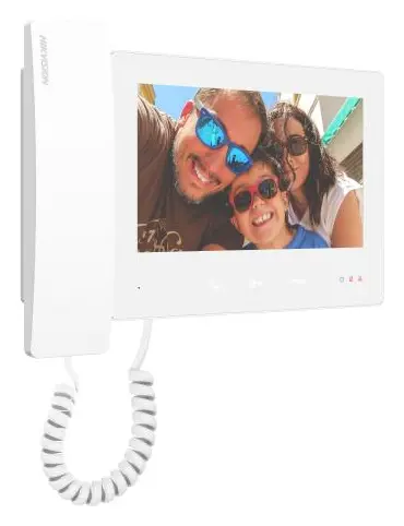 Hikvision DS-KH7300EY-THE2/WHITE 7 inç 2 Telli Diyafon İç Ünite — görsel 3