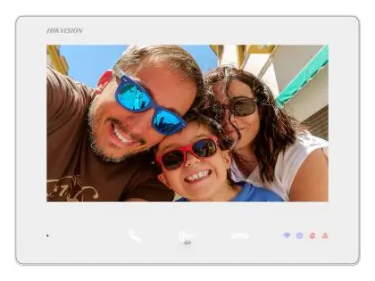 Hikvision DS-KH7300EY-WTE2/WHITE 7 inç 2 Telli Diyafon İç Ünite