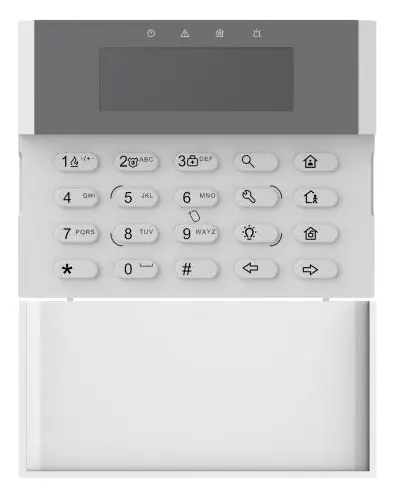 Hikvision DS-PK1-LRT-HWB AX Hybrid PRO AX Hybrid Alarm Tuş Takımı — görsel 2