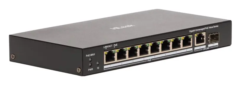 HiLook NS-0510P-80(B) 8 Port Gigabit PoE Switch — görsel 2