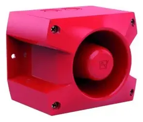 Honeywell Notifier PA 5 Konvansiyonel 105 dB EN 54-3 Kırmızı Yangın Sireni / Flaşör