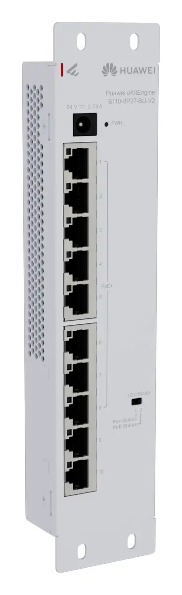 Huawei S110-8P2T-BU-V2 10 Port Gigabit PoE+ PoE Switch — görsel 2