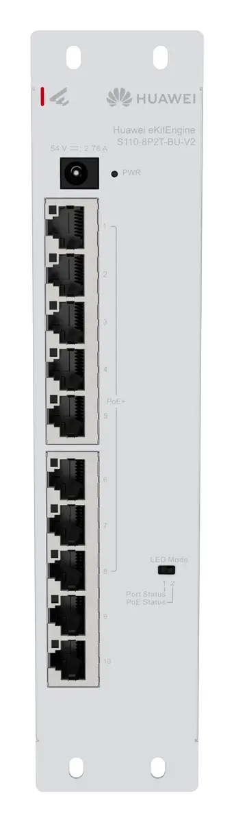 Huawei S110-8P2T-BU-V2 10 Port Gigabit PoE+ PoE Switch — görsel 4