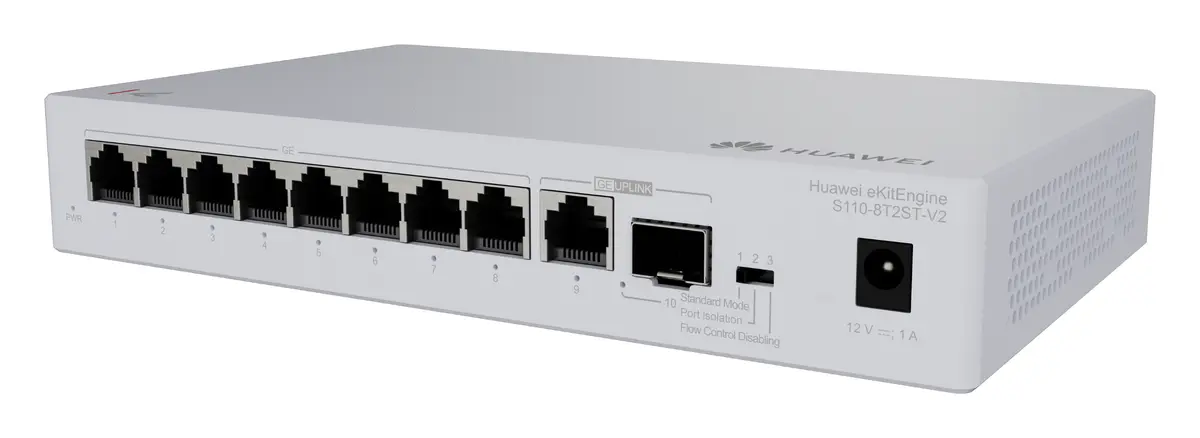 Huawei S110-8T2ST-V2 9 Port Gigabit 1xSFP Yönetilebilir Switch — görsel 3