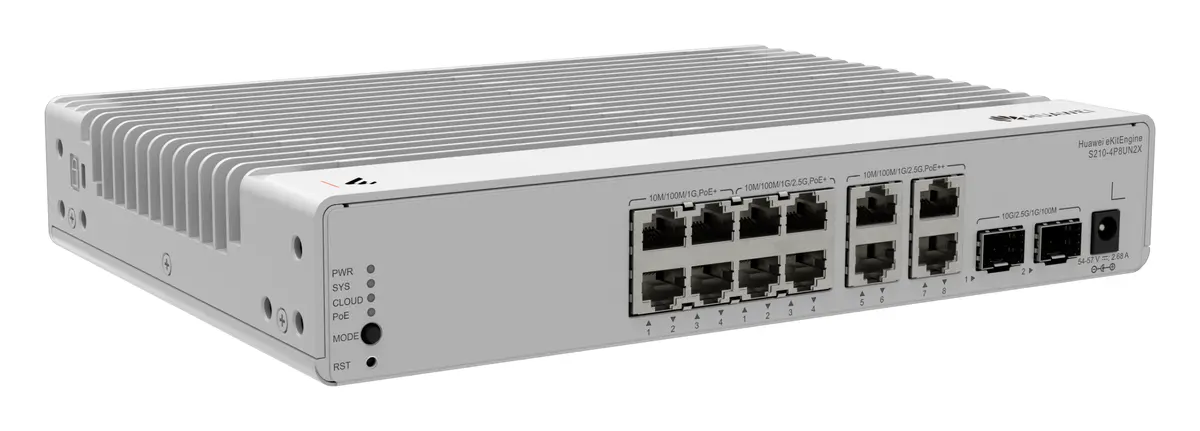 Huawei S210-4P8UN2X 4 Port Gigabit 2x10G SFP+ PoE++ PoE Switch — görsel 2
