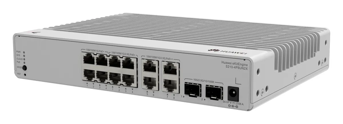 Huawei S210-4P8UN2X 4 Port Gigabit 2x10G SFP+ PoE++ PoE Switch — görsel 3