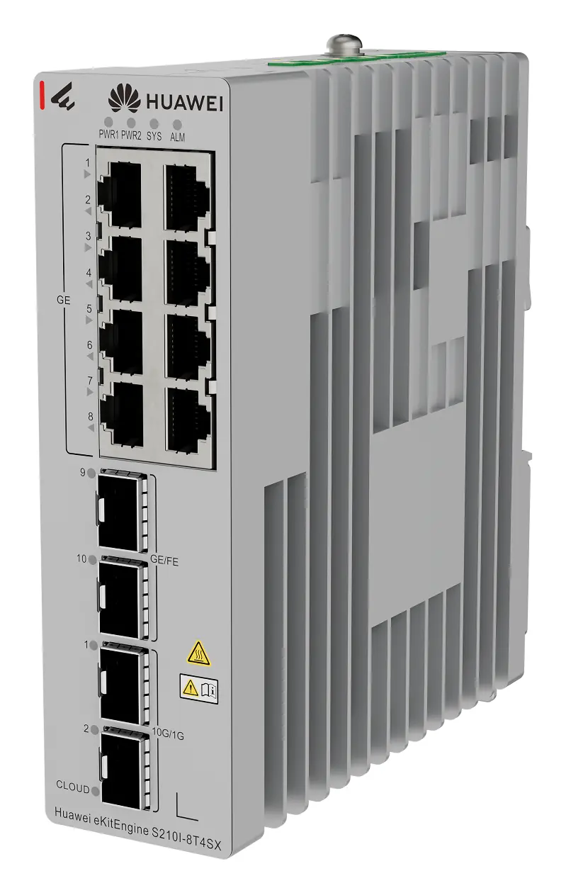 Huawei S210I-8T4SX 8 Port Gigabit 2xSFP Endüstriyel Switch — görsel 3