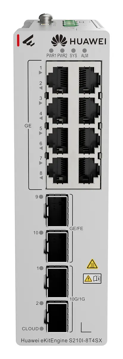 Huawei S210I-8T4SX 8 Port Gigabit 2xSFP Endüstriyel Switch — görsel 4