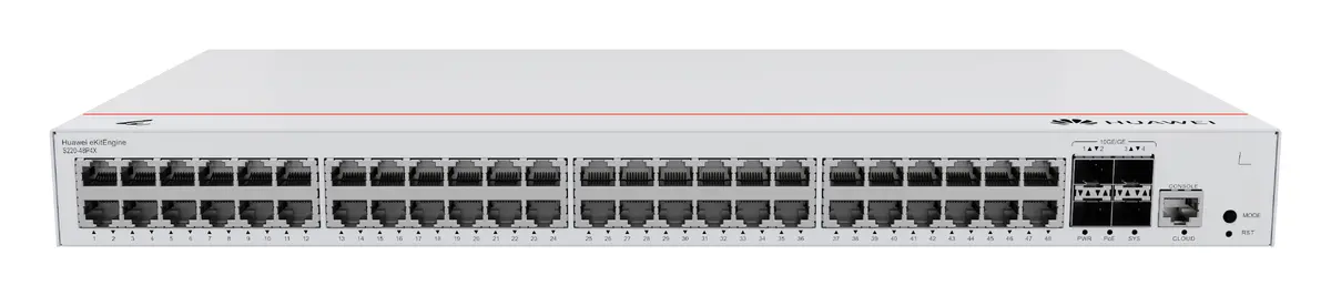 Huawei S220-48P4X 48 Port Gigabit 4x10G SFP+ PoE+ PoE Switch