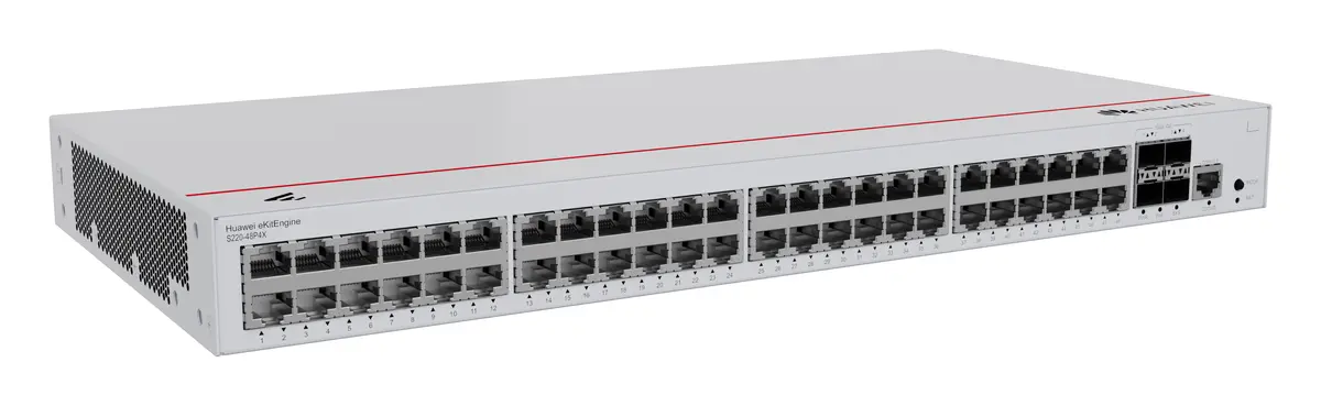 Huawei S220-48P4X 48 Port Gigabit 4x10G SFP+ PoE+ PoE Switch — görsel 3