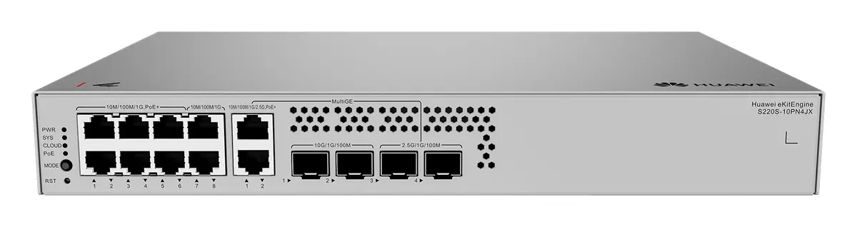 Huawei S220S-10PN4JX 8 Port Gigabit 2x10G SFP+ PoE+ PoE Switch — görsel 4