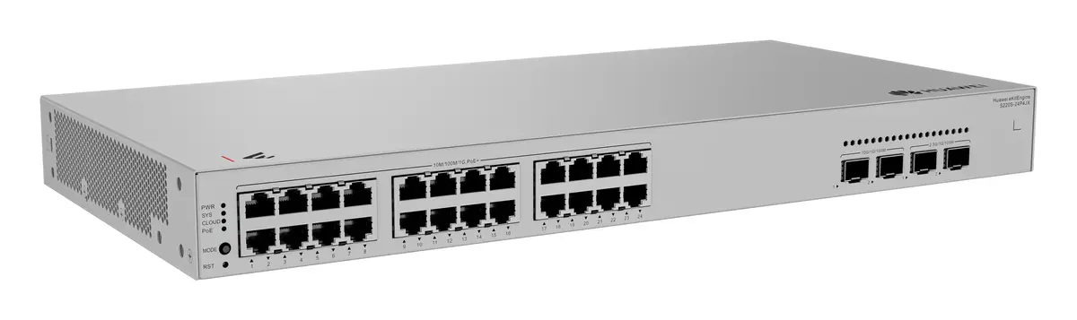 Huawei S220S-24P4JX 24 Port Gigabit 2x10G SFP+ PoE+ PoE Switch — görsel 2