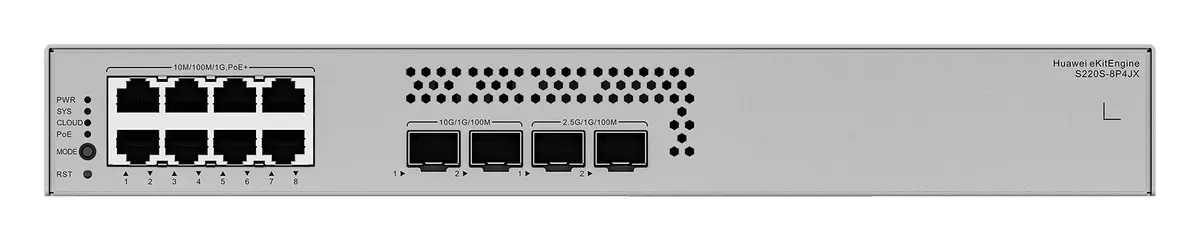 Huawei S220S-8P4JX 8 Port Gigabit 2x10G SFP+ PoE+ PoE Switch