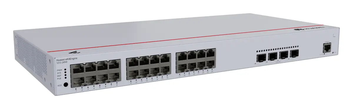 Huawei S310-24P4X 24 Port Gigabit 4x10G SFP+ PoE+ PoE Switch — görsel 3