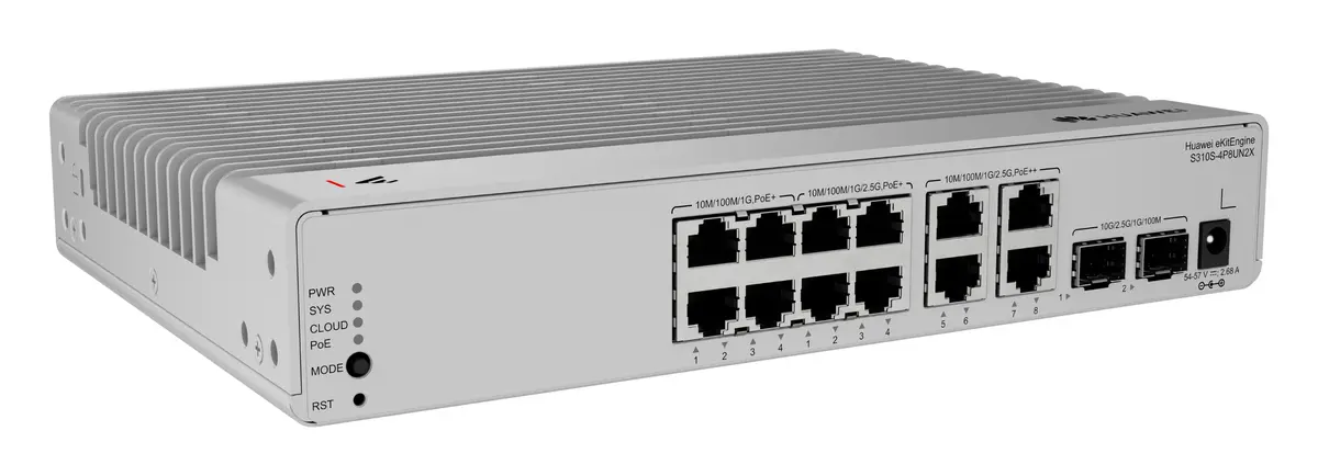 Huawei S310S-4P8UN2X 4 Port Gigabit 2x10G SFP+ PoE++ PoE Switch — görsel 2