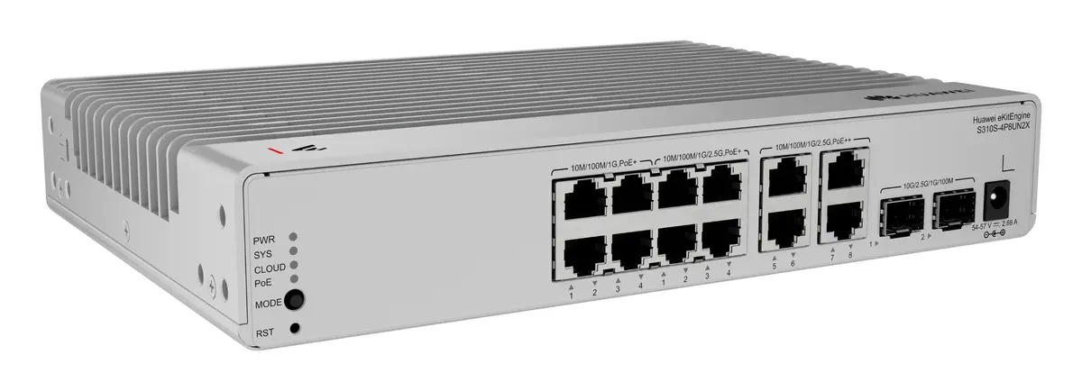 Huawei S310S-8P4UN2X 8 Port Gigabit 2x10G SFP+ PoE++ PoE Switch — görsel 2