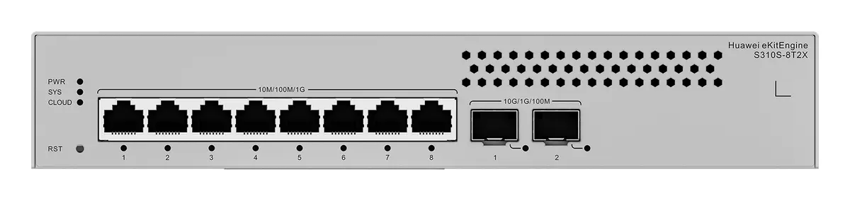 Huawei S310S-8T2X 8 Port Gigabit 2x10G SFP+ Yönetilebilir Switch