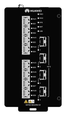 Huawei S5735I-S8T8P2S4XN-V2 16 Port Gigabit 2xSFP PoE+ PoE Switch — görsel 3