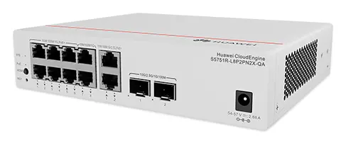 Huawei S5751R-L8P2PN2X-QA 8 Port Gigabit PoE+ PoE Switch — görsel 4