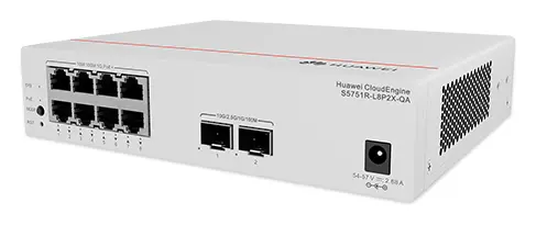 Huawei S5751R-L8P2X-QA 8 Port Gigabit PoE+ PoE Switch — görsel 3