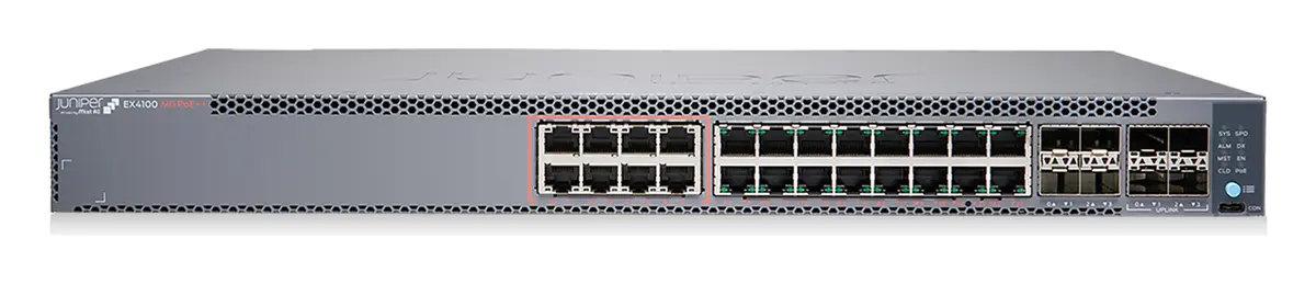 Juniper EX4100-24MP 24 Port Multigigabit PoE++ 4x10G Uplink PoE Switch — görsel 2